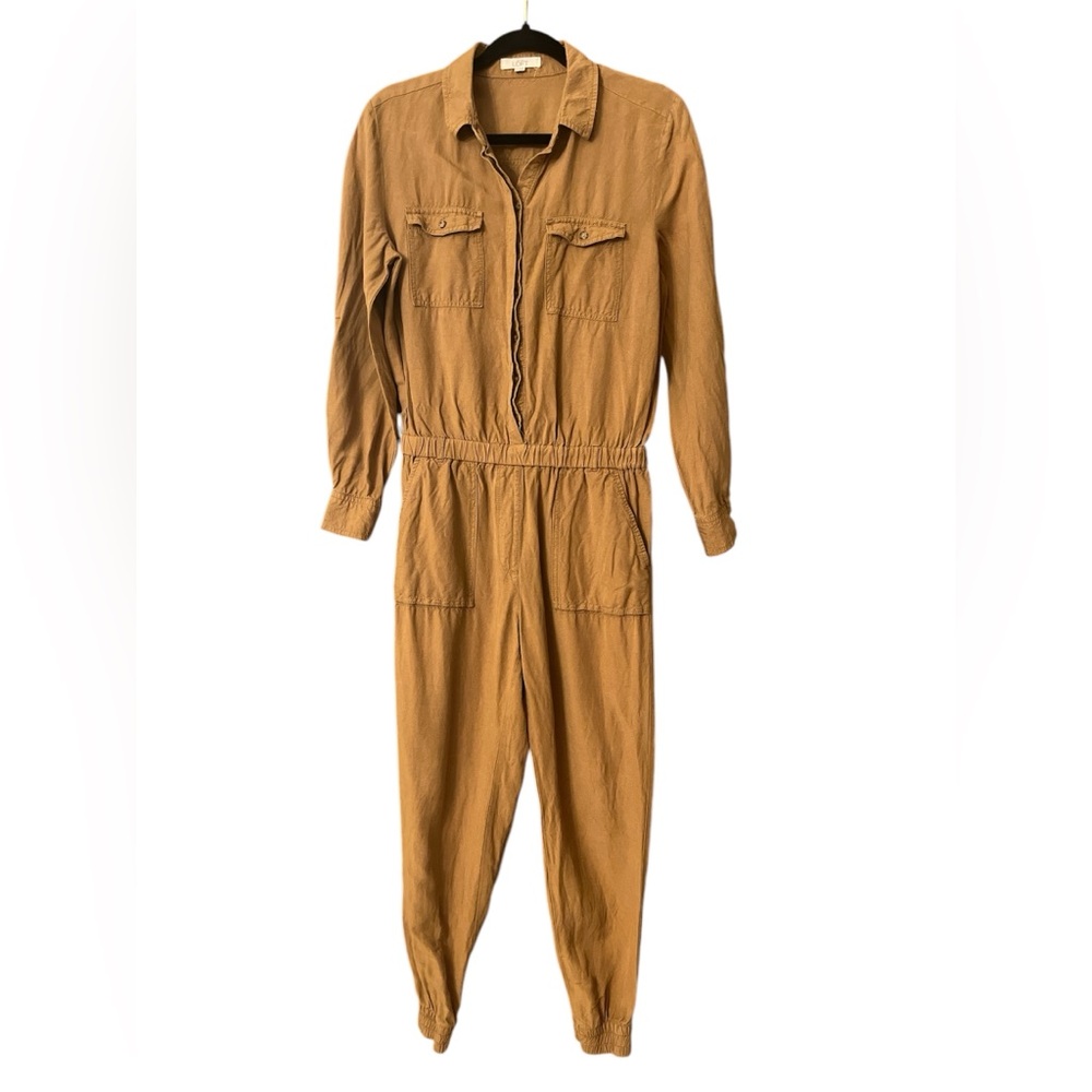 Loft linen blend boiler suit jumpsuit